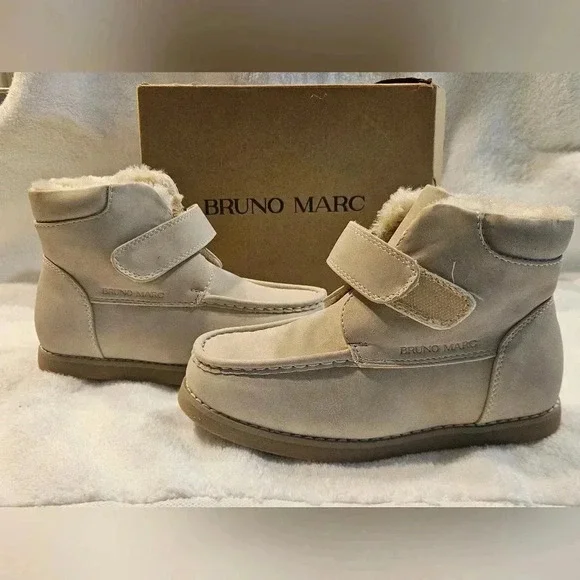 Bruno Marc light tan 12c fur girl boots - Picture 9 of 15